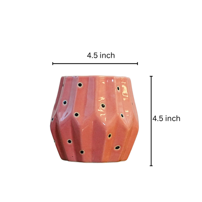 Edgy Diamond Polka dot planter