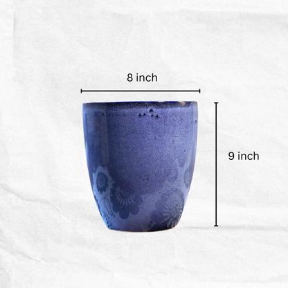 Indigo Mist Planter - 8 inch